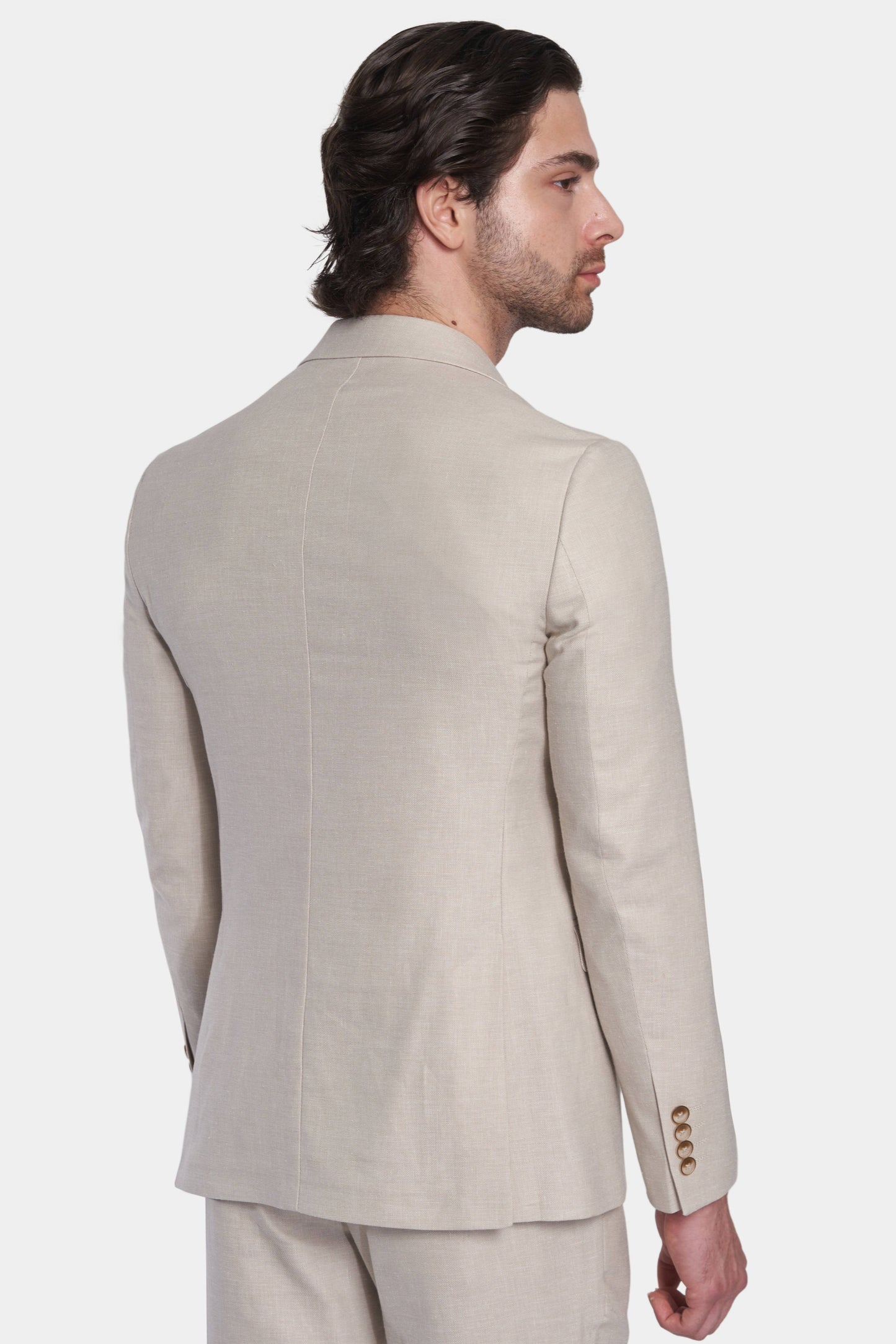 Bespoke Tailored Suit – Beige | Custom Fit & Fabric | Bright Moons