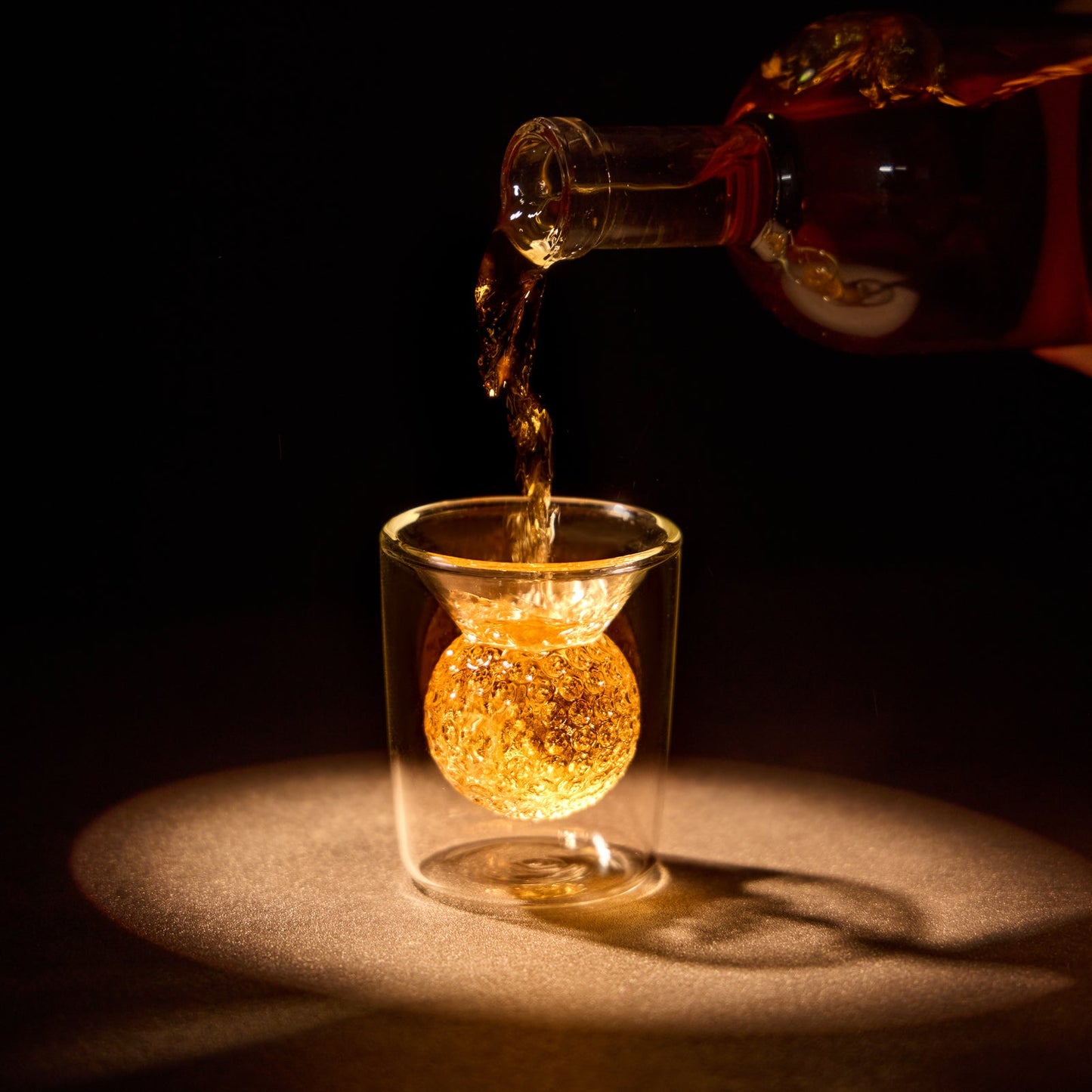 Golf Whiskey Decanter Set | Borosilicate Glass with 3D Golf Ball