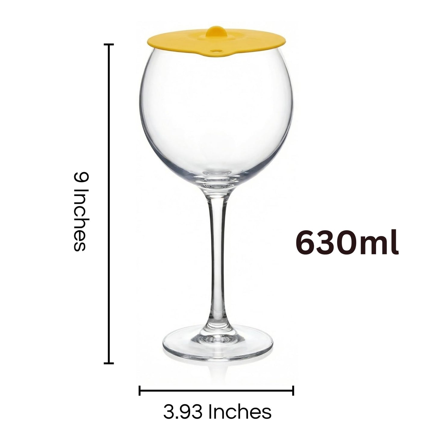 Floating Pool Wine Glasses with Lids | Set of 4, 21oz Acrylic Stemware