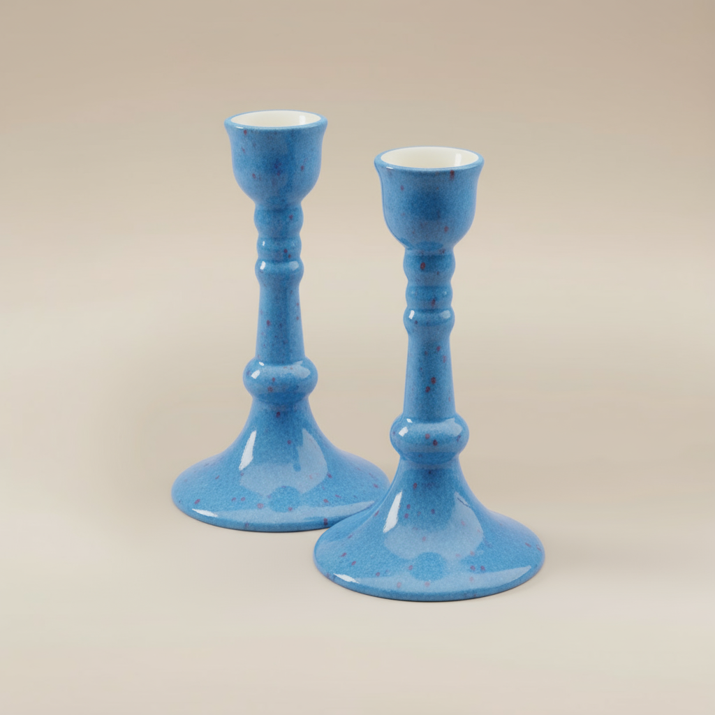 Memorial Ceramic Candle Stick Holders