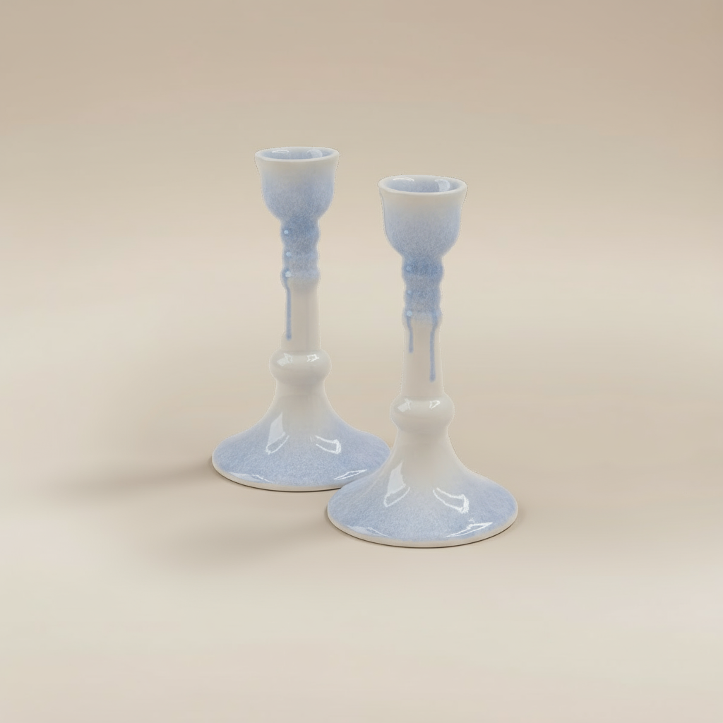 Memorial Ceramic Candle Stick Holders