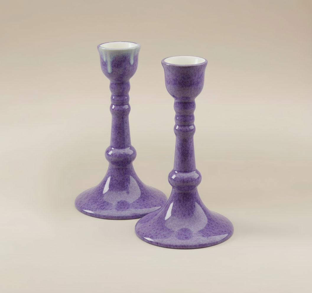 Memorial Ceramic Candle Stick Holders