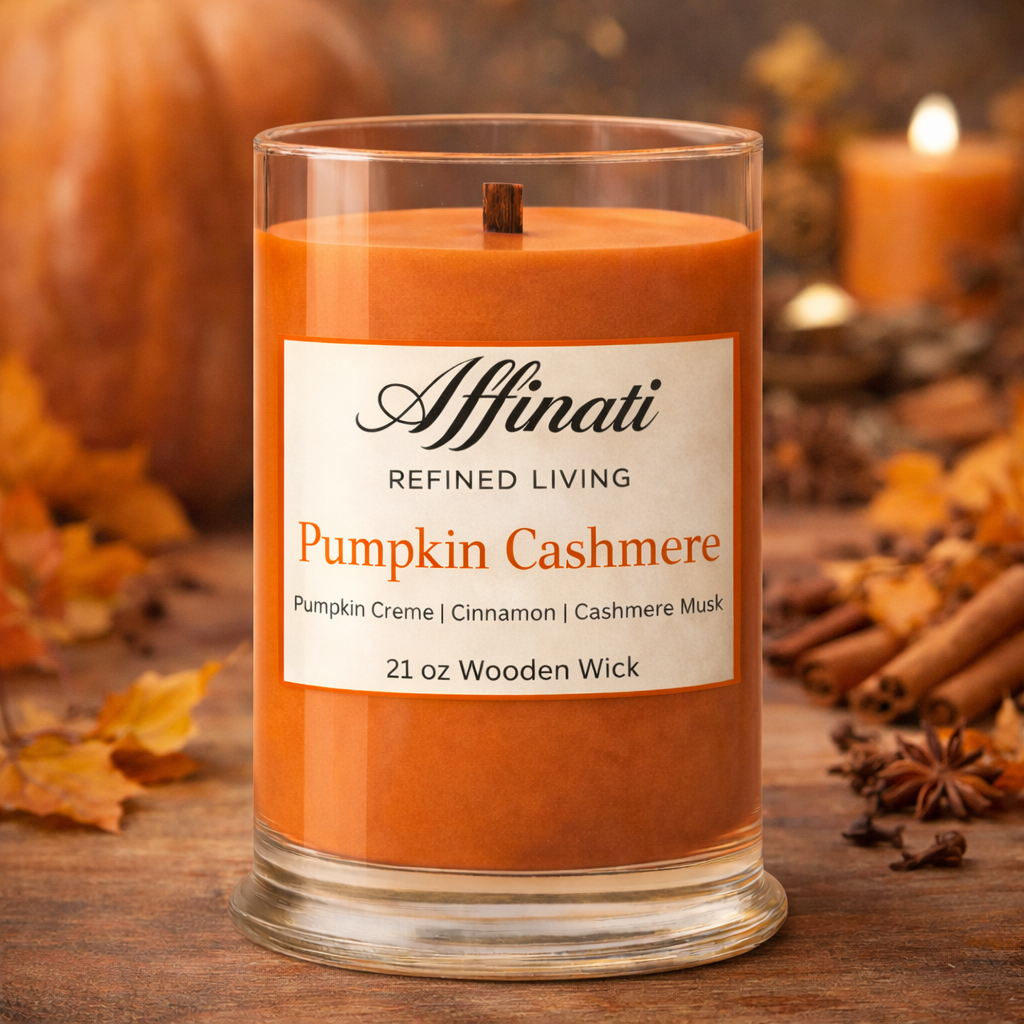 Pumpkin Cashmere Wooden Wick Candle – 21 oz