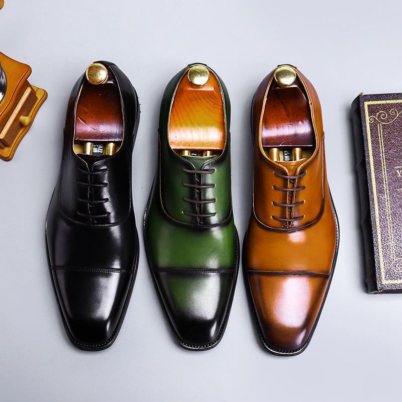 Cowhide Dress Shoes — Business Men's