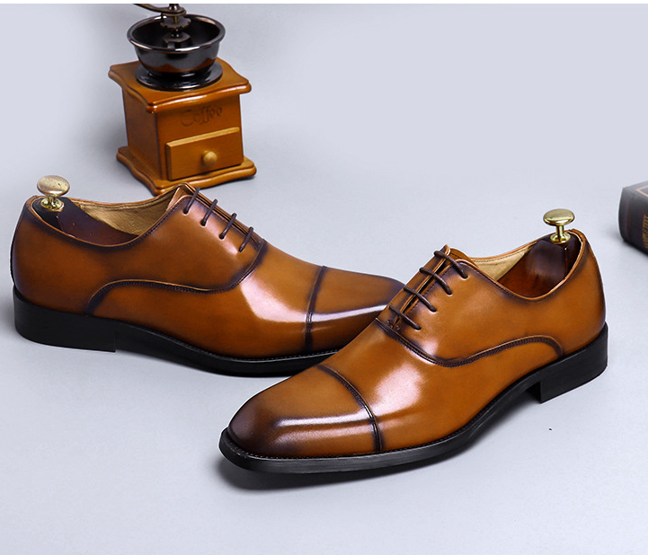 Cowhide Dress Shoes — Business Men's