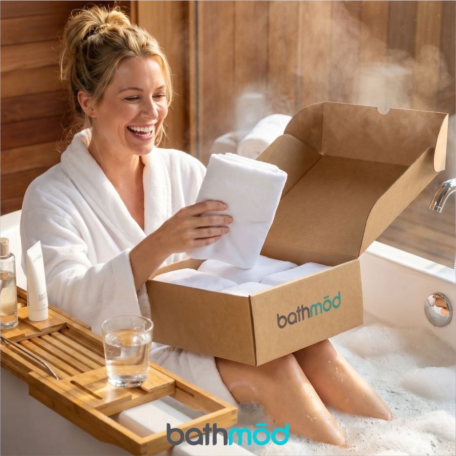 Organic Bath Mat Set – 4-Pack 1,000 GSM Turkish Cotton | ecobrands®