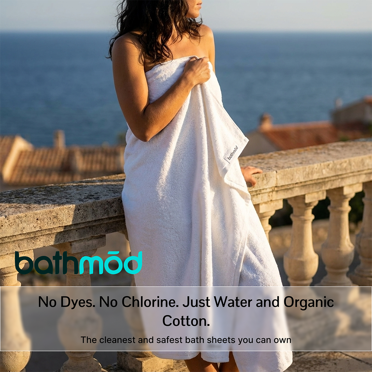 Organic Bath Sheet Set – 2-Pack 700 GSM GOTS-Certified Turkish Cotton | ecobrands®