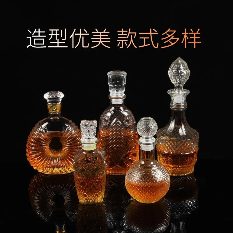 Lead-Free Glass Whiskey Decanter | Multi-Style Barware