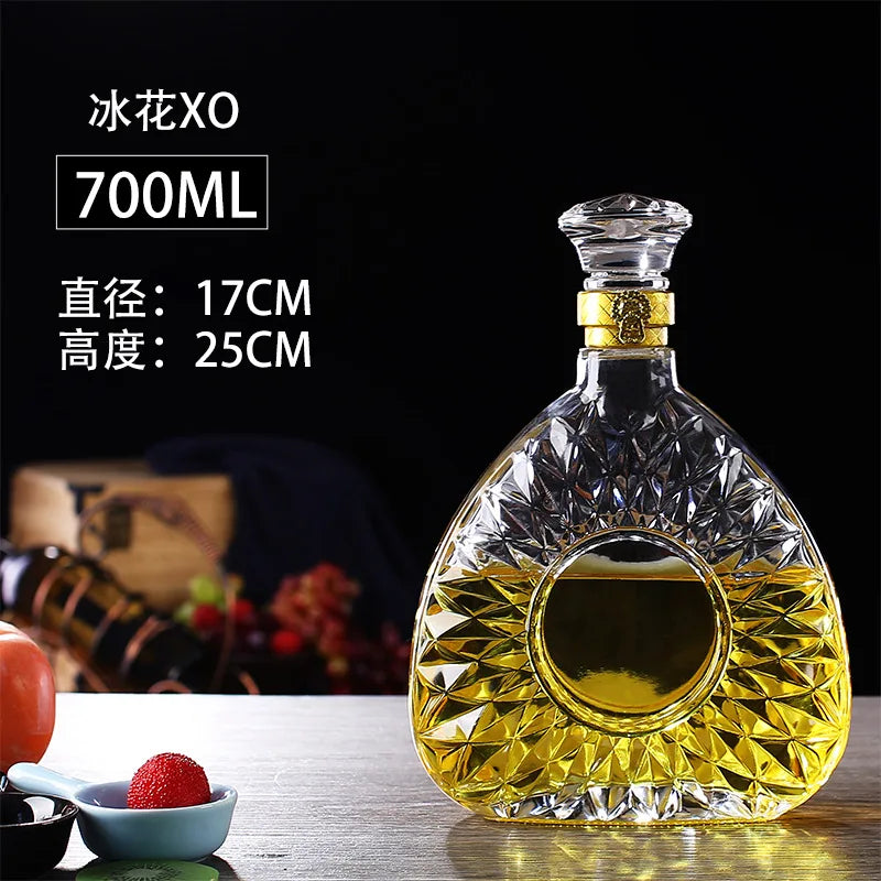 Lead-Free Glass Whiskey Decanter | Multi-Style Barware