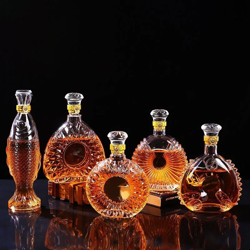 Lead-Free Glass Whiskey Decanter | Multi-Style Barware