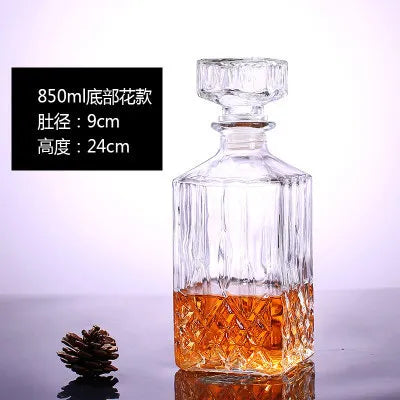 Lead-Free Glass Whiskey Decanter | Multi-Style Barware