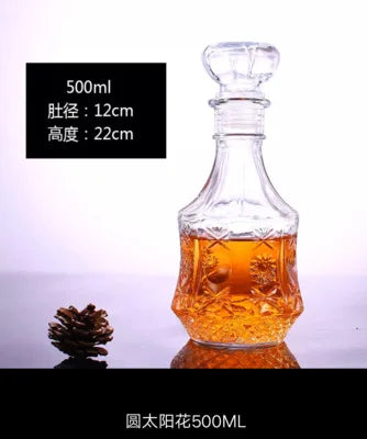 Lead-Free Glass Whiskey Decanter | Multi-Style Barware