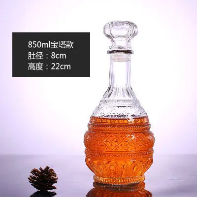 Lead-Free Glass Whiskey Decanter | Multi-Style Barware