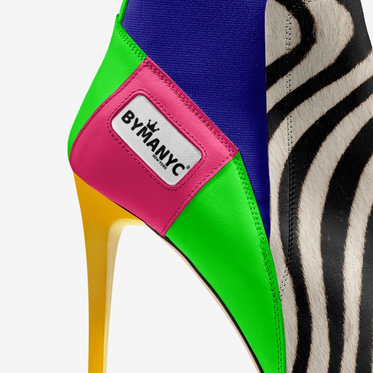Chelsea Noir Edge Vegan Heeled Shoe — BYMANYC® New York