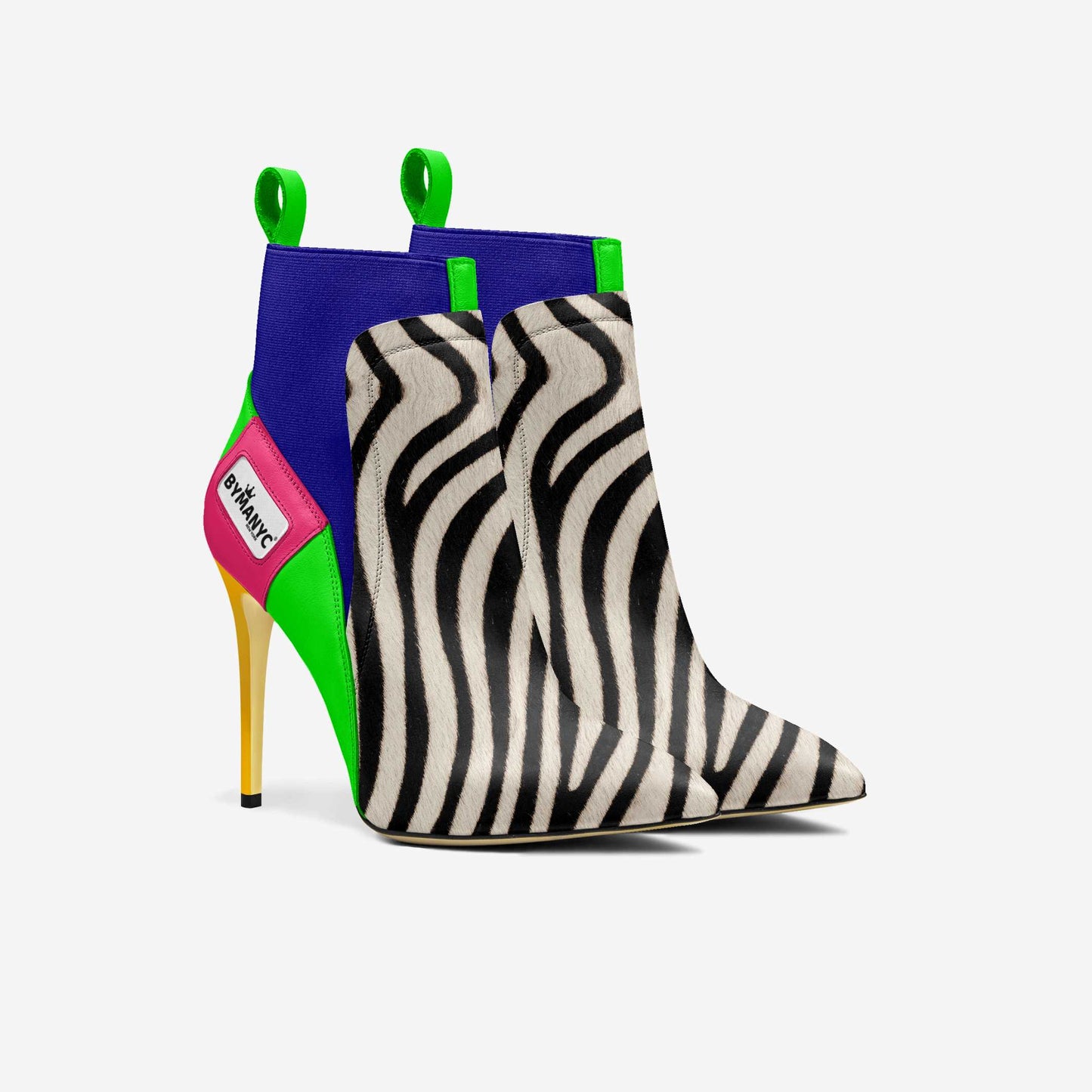 Chelsea Noir Edge Vegan Heeled Shoe — BYMANYC® New York