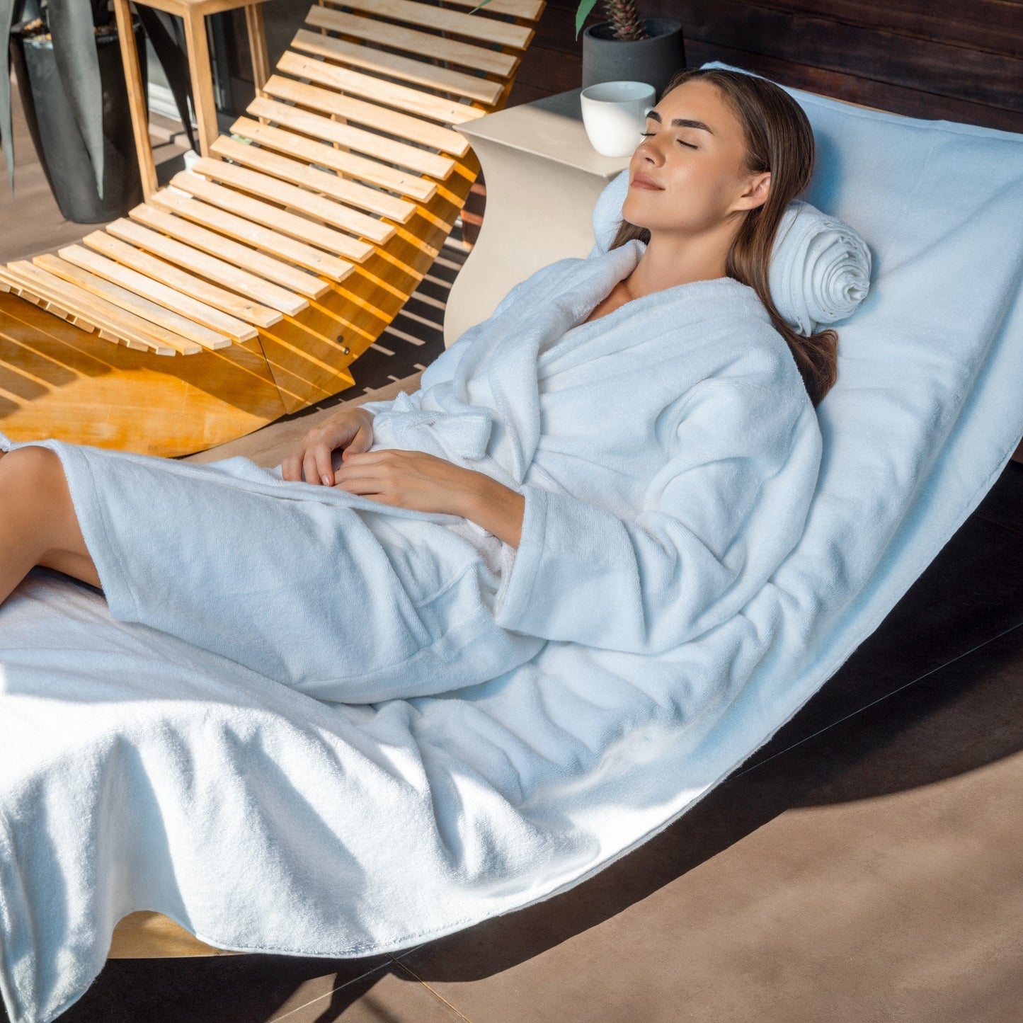 Organic Bathrobe & Slipper Set – 700 GSM Turkish Cotton | ecobrands®