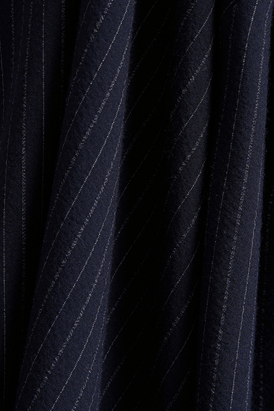 Luxe Zip Jacket – Navy Pinstripe | Slim Fit | Bright Moons